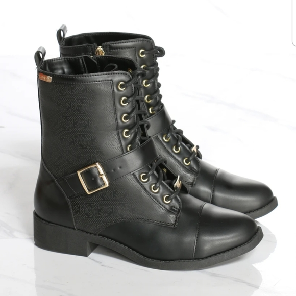 bebe Shoes - NEW Bebe Black Combat Boots